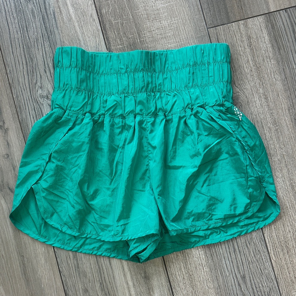 Teal Green Free People Movement Women's Shorts - Picture 1 of 5